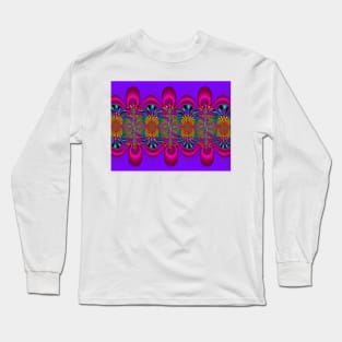 Psychedelic Fractal Pattern Long Sleeve T-Shirt